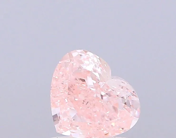 1.01ct HEART Fancy Intense Pink VVS2 Coloured Lab diamond