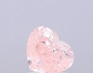 1.01ct HEART Fancy Intense Pink VVS2 Coloured Lab diamond