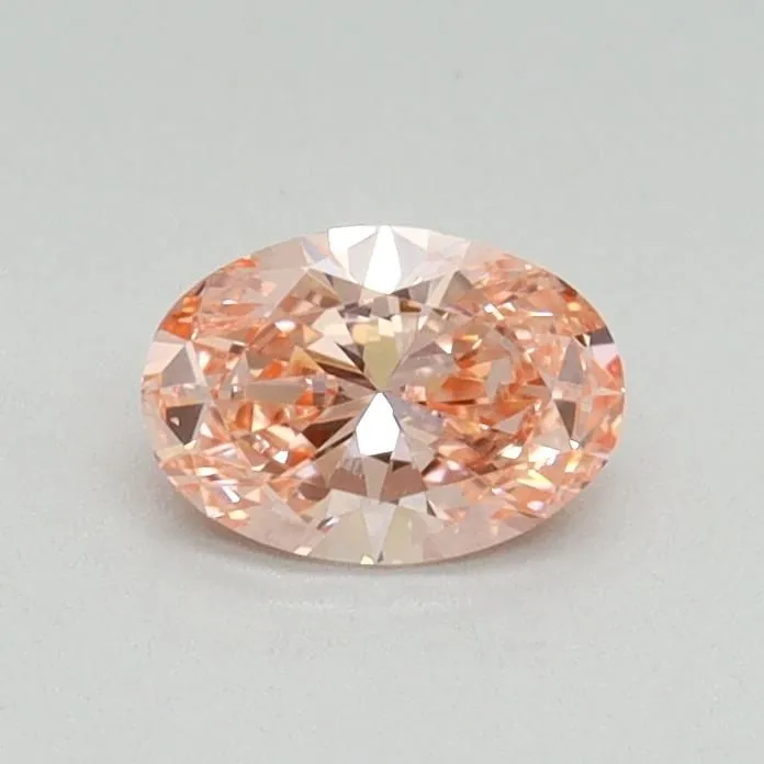 0.40ct OVAL Fancy Vivid Pink VS1 Coloured Lab diamond
