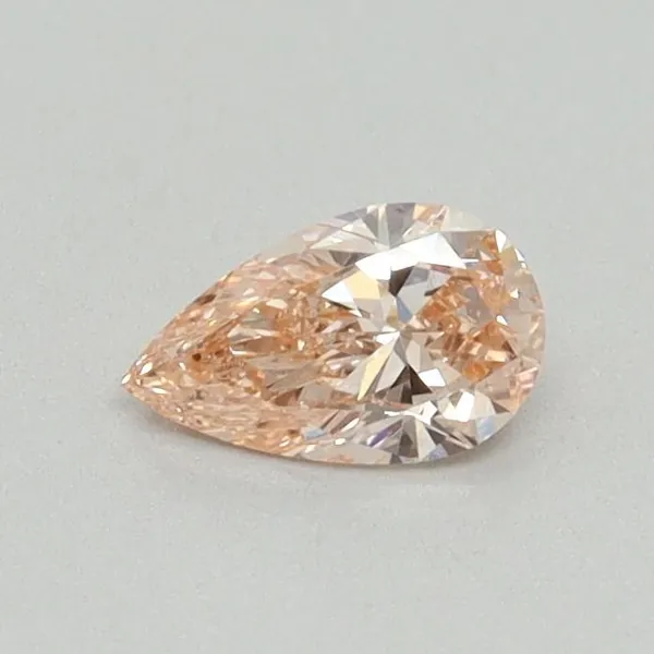 0.31ct PEAR Fancy Intense Pink VVS2 Coloured Lab diamond
