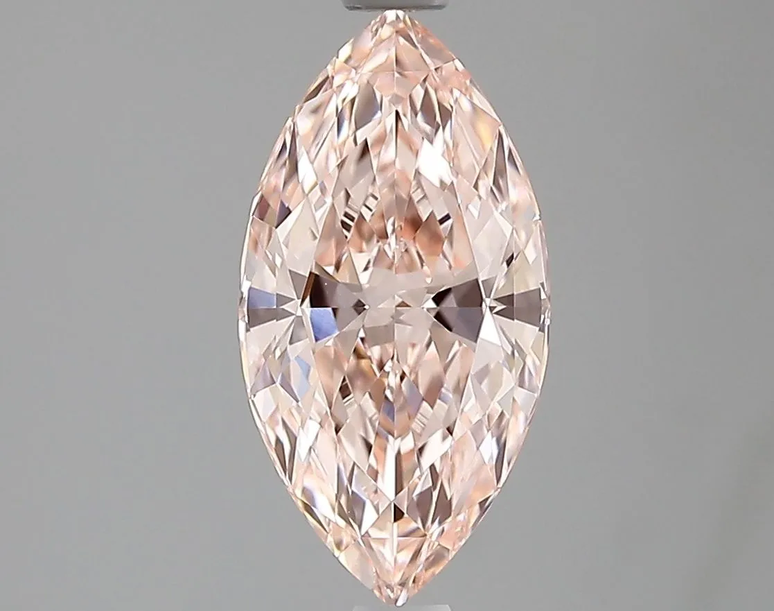 1.56ct MARQUISE Fancy Intense Pink VVS2 Coloured Lab diamond