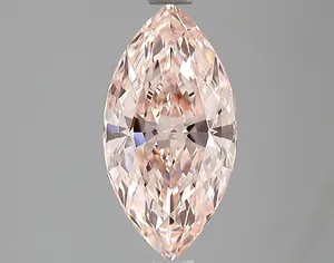 1.56ct MARQUISE Fancy Intense Pink VVS2 Coloured Lab diamond