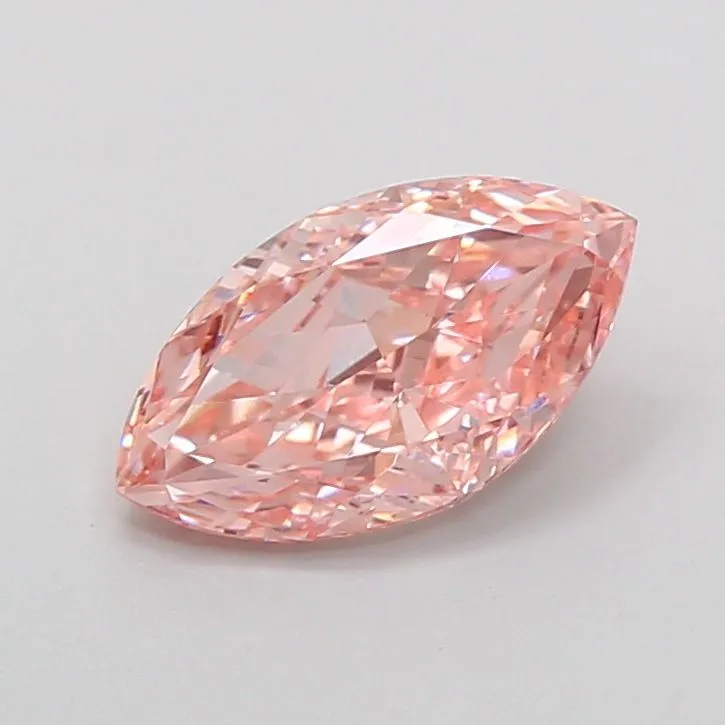 1.51ct MARQUISE Fancy Vivid Pink VS1 Coloured Lab diamond