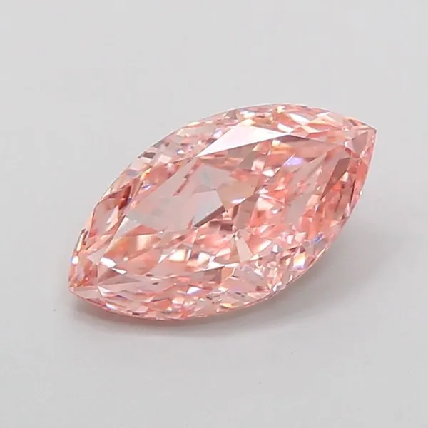 1.51ct MARQUISE Fancy Vivid Pink VS1 Coloured Lab diamond