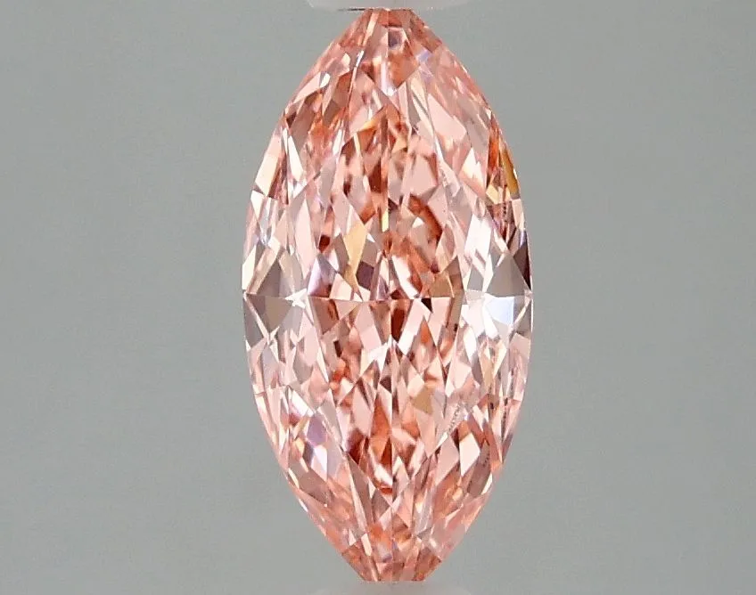 1.08ct MARQUISE Fancy Vivid Pink VVS2 Coloured Lab diamond