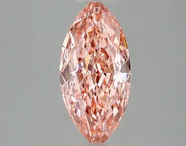 1.08ct MARQUISE Fancy Vivid Pink VVS2 Coloured Lab diamond