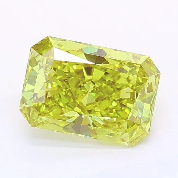 1.09ct RADIANT Fancy Intense Yellow VVS2 Coloured Lab diamond