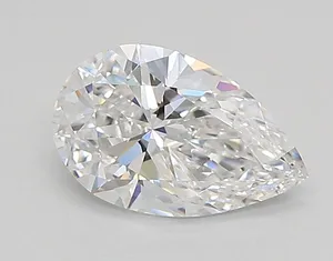 0.87ct PEAR D VVS2 Lab diamond