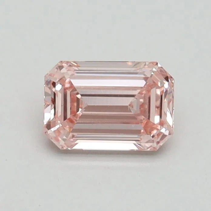 0.56ct EMERALD Fancy Intense Pink VS1 Coloured Lab diamond