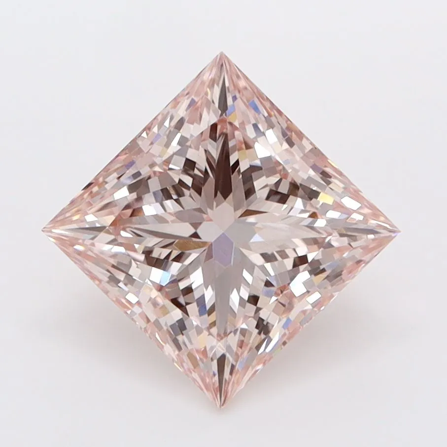 2.03ct PRINCESS Fancy Intense Pink VVS2 Coloured Lab diamond
