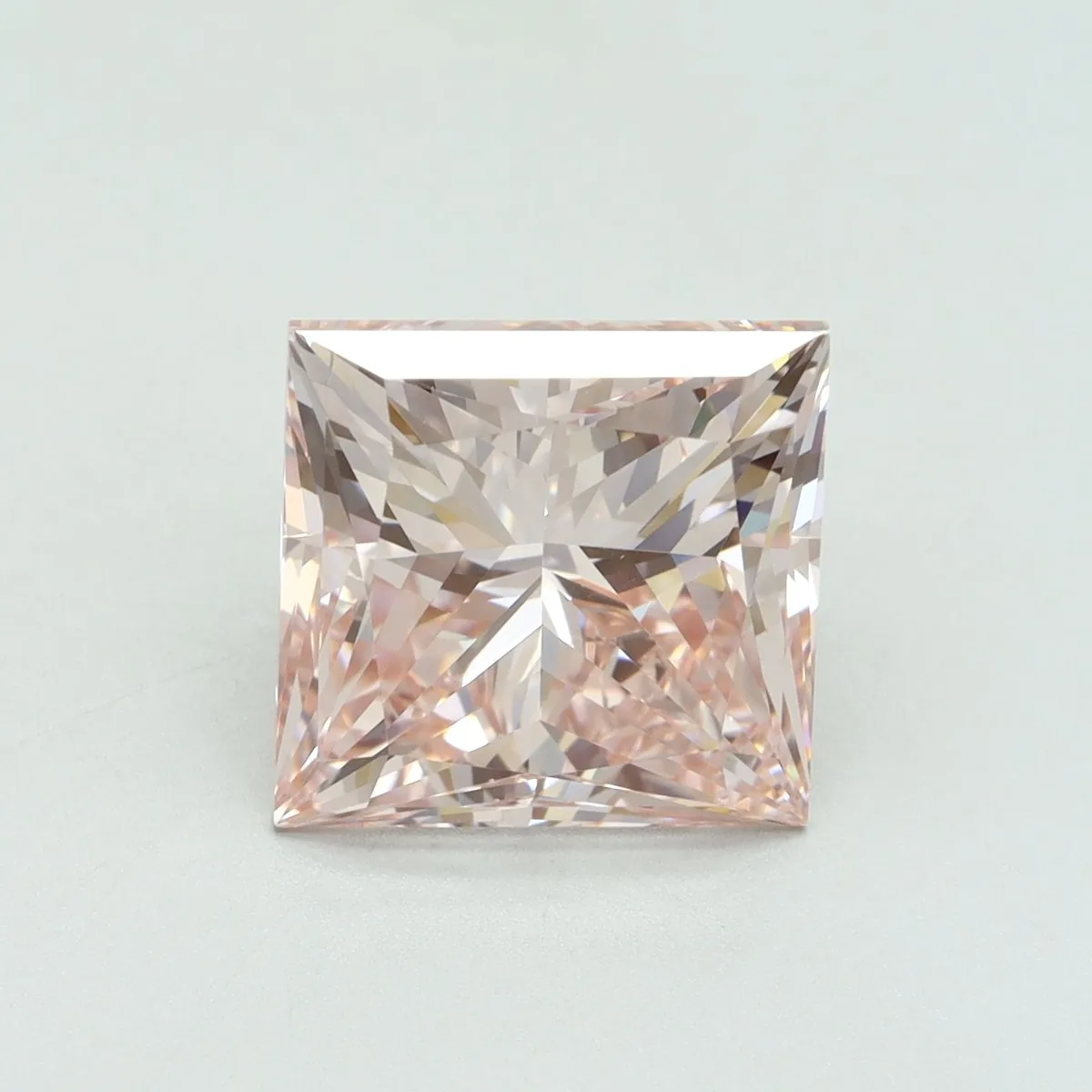 5.01ct PRINCESS Fancy Intense Pink VS2 Coloured Lab diamond