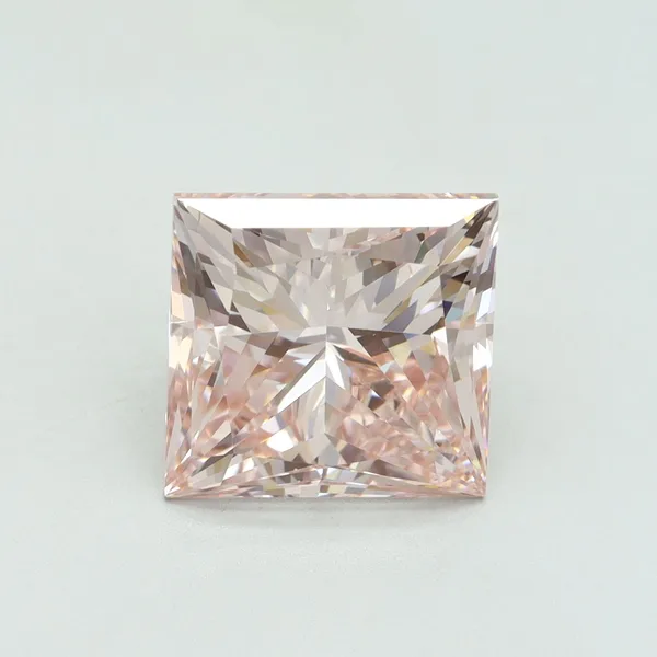 5.01ct PRINCESS Fancy Intense Pink VS2 Coloured Lab diamond