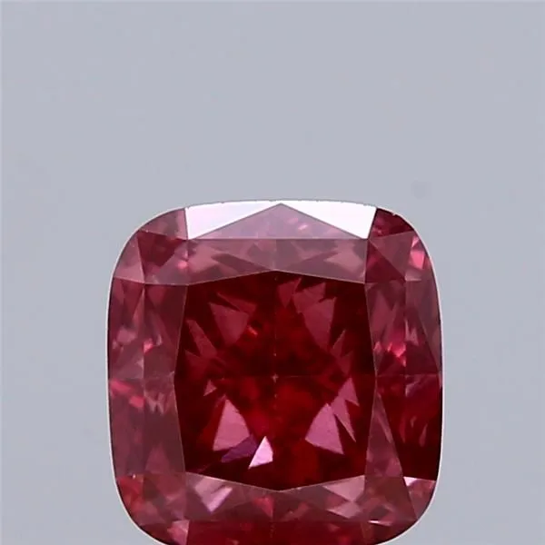 1.04ct CUSHION Fancy Vivid Brownish Pink VS2 Coloured Lab diamond