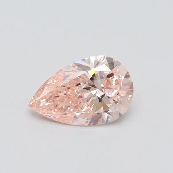 0.5ct PEAR Fancy Pink VS1 Coloured Lab diamond
