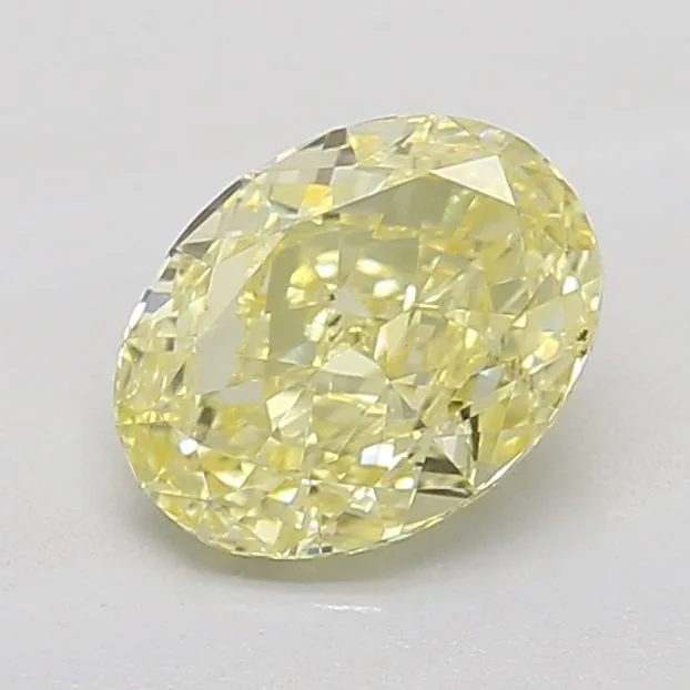 1.04ct OVAL Fancy Intense Yellow SI1 Coloured Lab diamond