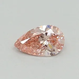 0.3ct PEAR Fancy Vivid Pink SI1 Coloured Lab diamond