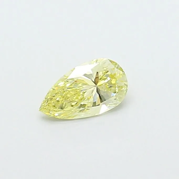 0.44ct PEAR Fancy Yellow VS1 Coloured Lab diamond