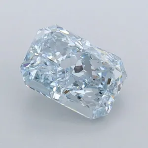 1.14ct RADIANT Fancy Blue FL Coloured Lab diamond