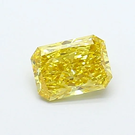 1.1ct RADIANT Fancy Intense Yellow VVS2 Coloured Lab diamond