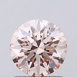 1.13ct ROUND Fancy Pink VS2 Coloured Lab diamond