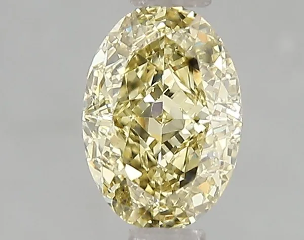 1.05ct OVAL Fancy Intense Yellow VS2 Coloured Lab diamond