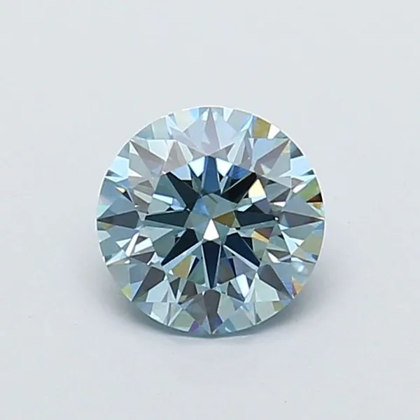 1.04ct ROUND Fancy Intense Blue VVS2 Coloured Lab diamond