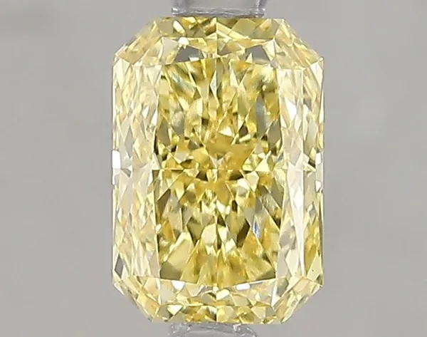 1.01ct RADIANT Fancy Vivid Yellow VS1 Coloured Lab diamond
