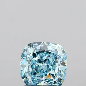 1.1ct CUSHION Fancy Vivid Blue VVS2 Coloured Lab diamond
