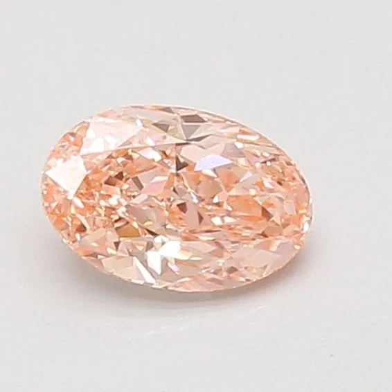 0.70ct OVAL Fancy Vivid Pink VS1 Coloured Lab diamond