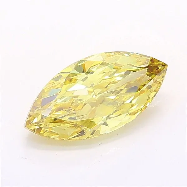 1.50ct MARQUISE Fancy Intense Yellow VS2 Coloured Lab diamond