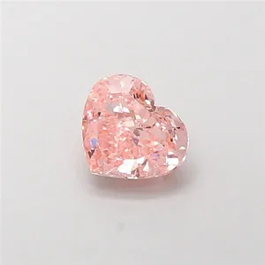 1.01ct HEART Fancy Intense Pink VS1 Coloured Lab diamond