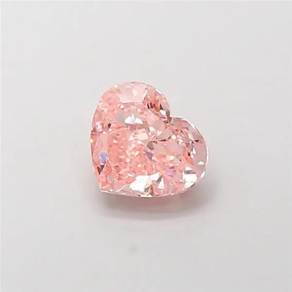 1.01ct HEART Fancy Intense Pink VS1 Coloured Lab diamond