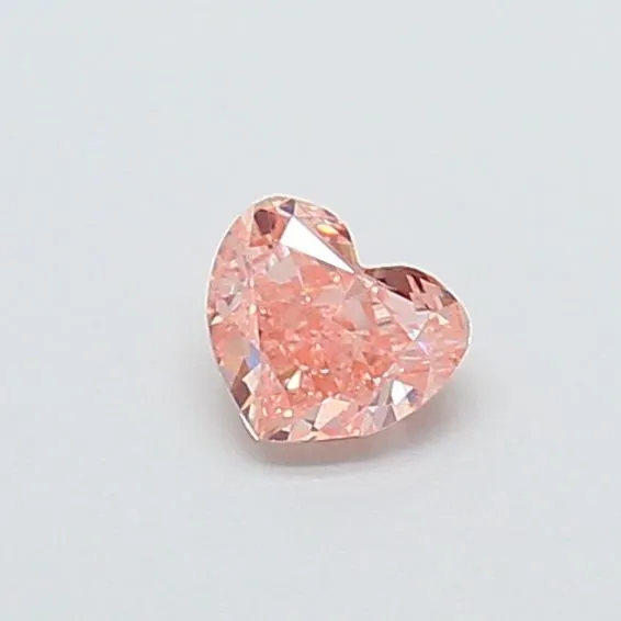 0.35ct HEART Fancy Intense Pink VS1 Coloured Lab diamond