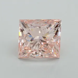 4.5ct PRINCESS Fancy Intense Pink VS1 Coloured Lab diamond