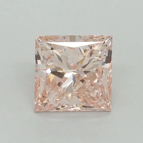 1.04ct PRINCESS Fancy Intense Pink VS1 Coloured Lab diamond