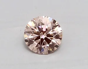 0.43ct ROUND Fancy Intense Pink VVS2 Coloured Lab diamond