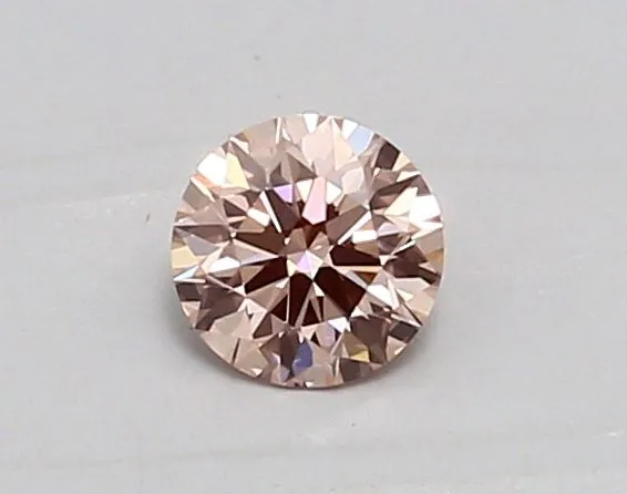 0.43ct ROUND Fancy Intense Pink VVS2 Coloured Lab diamond