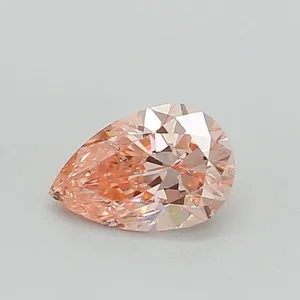 0.56ct PEAR Fancy Intense Pink SI1 Coloured Lab diamond