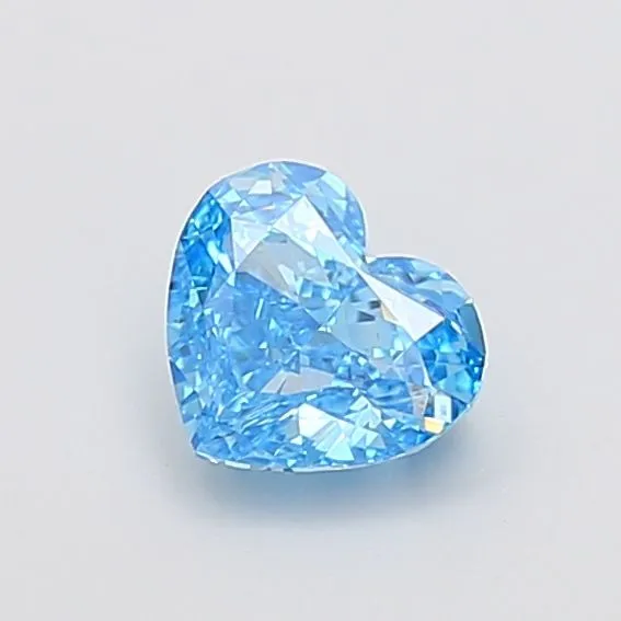 1.05ct HEART Fancy Vivid Blue VS1 Coloured Lab diamond