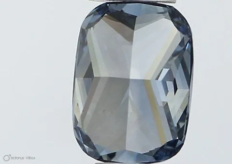0.50ct CUSHION Fancy Vivid Blue VS2 Coloured Lab diamond