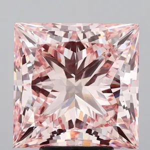 6.92ct PRINCESS Fancy Intense Pink VS1 Coloured Lab diamond