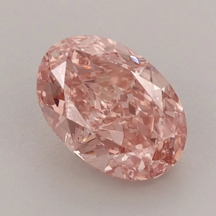 1.17ct OVAL Fancy Vivid Pink VVS2 Coloured Lab diamond