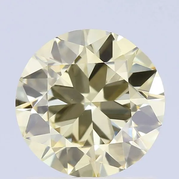1.01ct ROUND Fancy Yellow VS1 Coloured Lab diamond