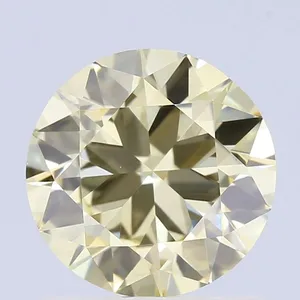 1.01ct ROUND Fancy Yellow VS1 Coloured Lab diamond