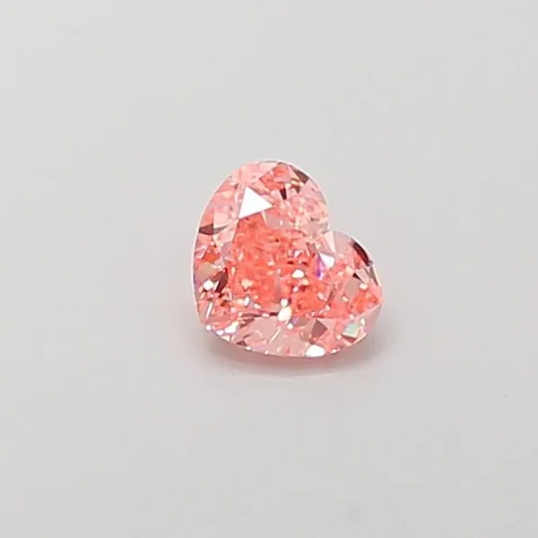 1ct HEART Fancy Vivid Pink VS2 Coloured Lab diamond