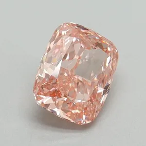 0.86ct CUSHION Fancy Vivid Pink VVS2 Coloured Lab diamond