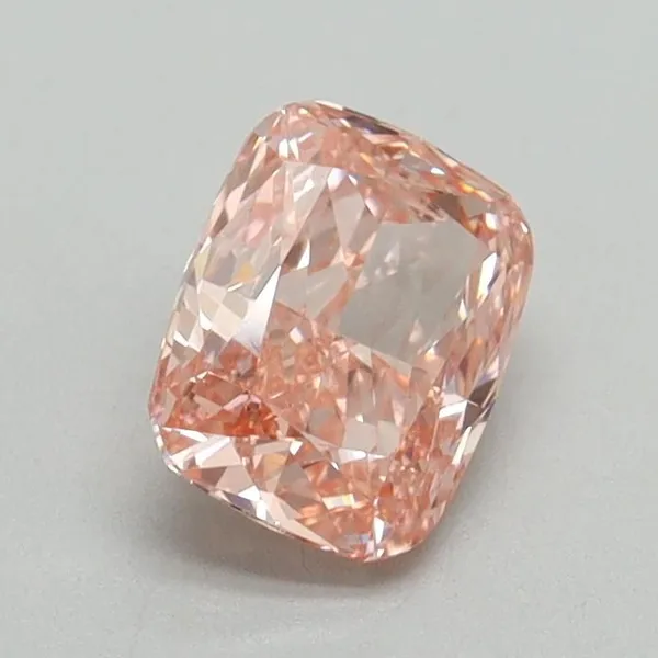 0.86ct CUSHION Fancy Vivid Pink VVS2 Coloured Lab diamond