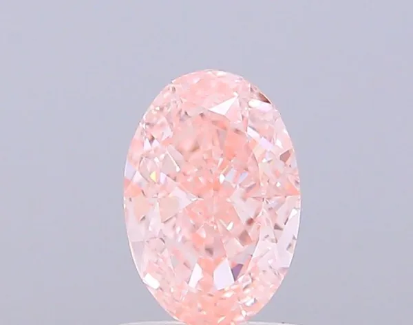 1ct OVAL Fancy Vivid Pink VVS2 Coloured Lab diamond