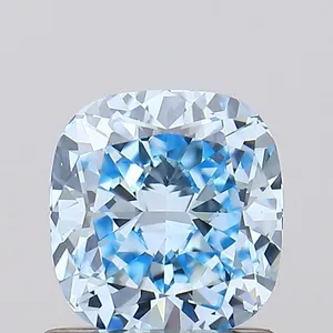 1.04ct CUSHION Fancy Vivid Blue VS1 Coloured Lab diamond