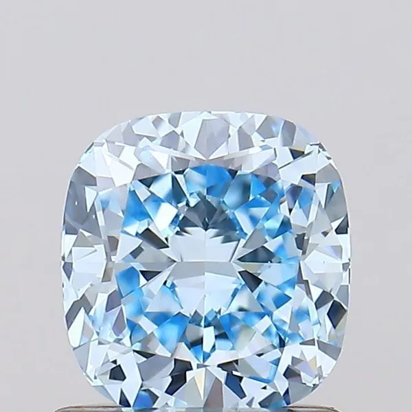 1.04ct CUSHION Fancy Vivid Blue VS1 Coloured Lab diamond